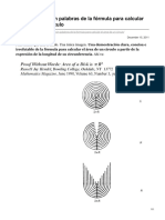 Demostración Sin Palabras de La Fórmula para Calcular El Área de Un Círculo