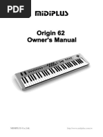 MIDIPLUS Manual Origin62 EN V1.3