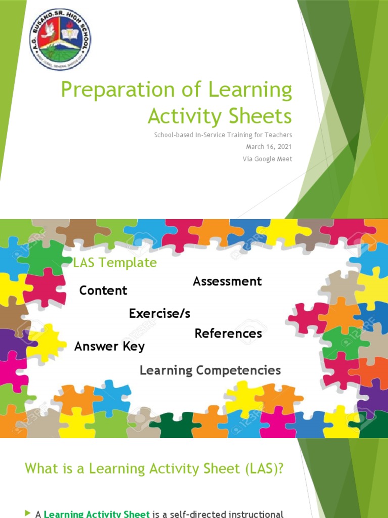 Preparing Learning Activity Sheets | PDF | Career & Growth