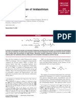 Org. Lett. 2008, 10, 2075. a Facile Preparation of Imidazolinium Chlorides