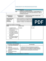 Plantilla de Integración Tic en Procesos Educativos