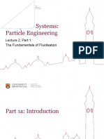 Multiphase Systems: Particle Engineering: Lecture 2, Part 1: The Fundamentals of Fluidisation