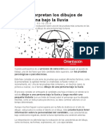 Así Se Interpretan Los Dibujos de Una Persona Bajo La Lluvia