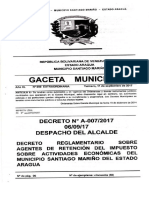 Reglamento Sobre Agentes de Retencion Del IAE