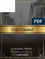 Café Ciudad - Carta de comidas y bebidas
