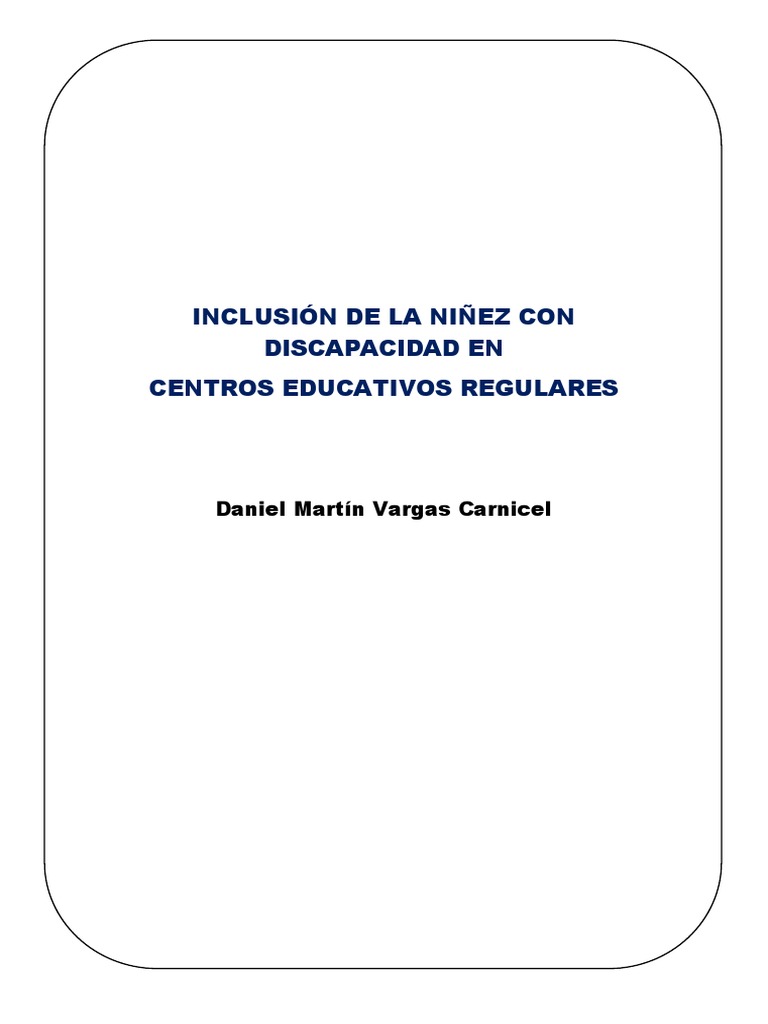 Inclusión de niños con discapacidad en Bolivia | PDF | Discapacidad ...