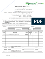 Formato Reporte de Despacho de Contingencia