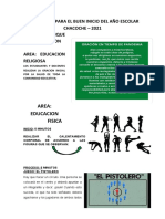 Actividades para El Buen Inicio Del Año Esclar 2021 Enrique