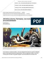 Jornal - Afrofuturismo - Fantasia, Tecnologia e Ancestralidade