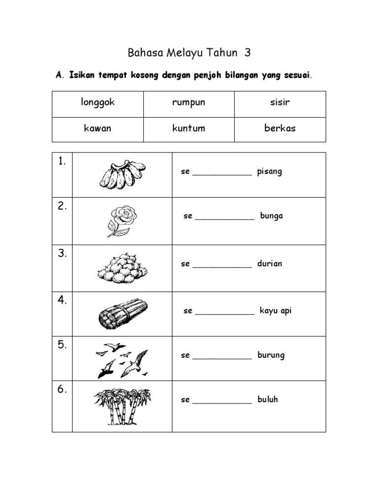 Latihan Bahasa Inggeris Tahun 1 / Reading fluency and comprehension