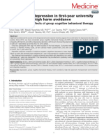 Prevention of Depression in First Year University.34