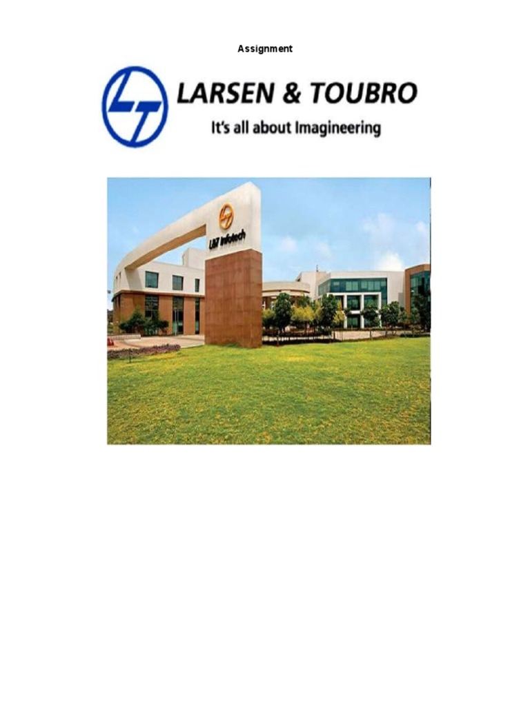 Larsen and Toubro FRA Assignment | PDF | Depreciation | Balance Sheet