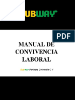 Manual de Convivencia Laboral Subway