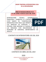 Informe de Bioseguridad N 01 Interventoria