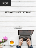 Fundamentals of Theology: Angelica M. Amatorio Bs Criminology 1