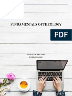 FUNDAMENTALS OF THEOLOGY: OLD VS NEW TESTAMENT