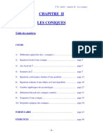 Coniques-cours Et Exercices