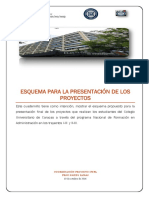 Esquema de Entrega de Proyectos Trayectos 1 y 2