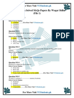 CS301 Midterm Solved McQs Papers by Waqar Sidhu