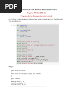 Model QP Programs