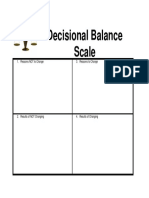 Decisional Balance Scale