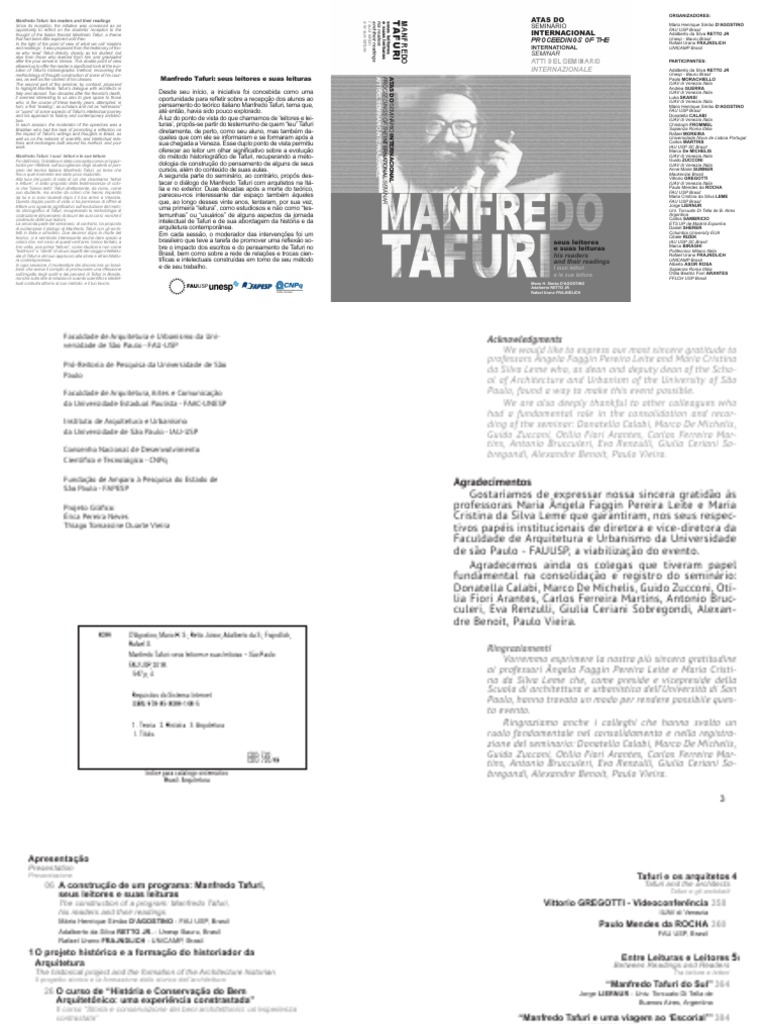 Livro Tafuri | PDF | Historiography | Science