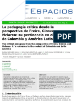 2-La Pedagogia Critica Desde La Perspectiva de Freire, Giroux, y MacLaren