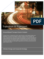 Transition in Transport: Ground Based Transport Sector Analysis