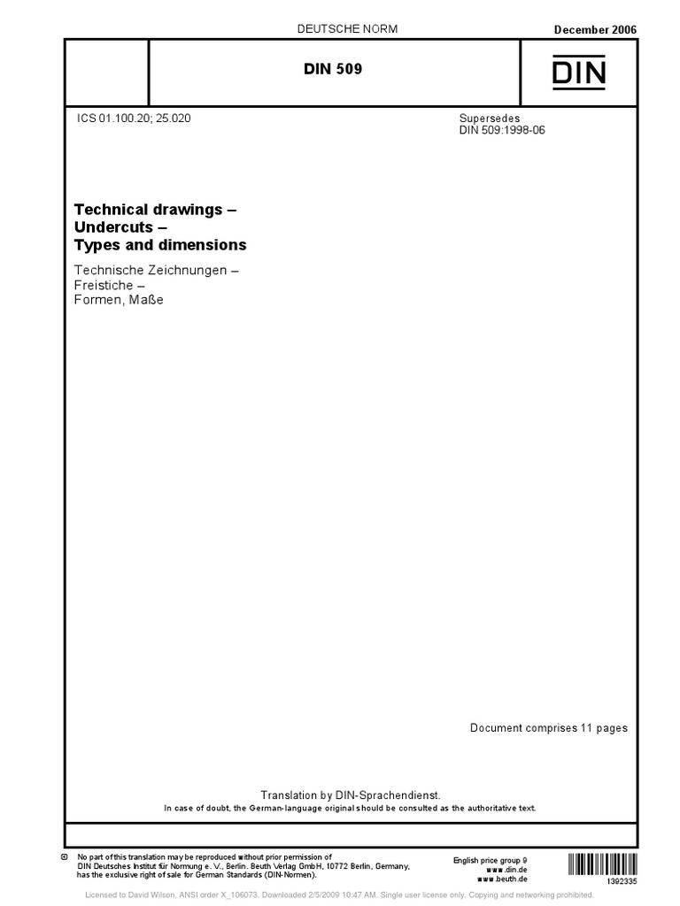 Din 509Relief Grooves PDF Machining Teaching Mathematics