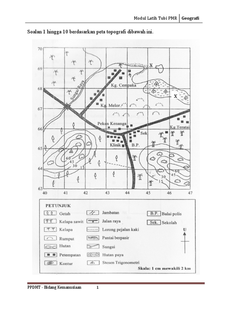 Soalan Geografi Peta Topografi - Main Game q