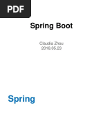 Spring Boot: Claudia Zhou 2018.05.23