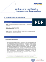 Guía Docente para La Planificación Curricular - Abril