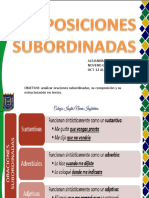 Proposiciones Subordinadas (Noveno)