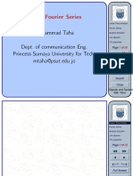 Ch03: Fourier Series: Mohammad Taha Dept. of Communication Eng. Princess Sumaya University For Tech. Mtaha@psut - Edu.jo