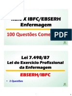 100 questões IBFC ROMULO P LEI 7.498-87