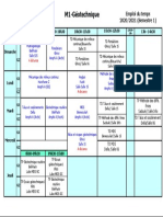 Emploi Du Temps M1 Géotechnique S1 - 2020 2021