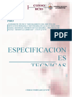 Especificaciones Técnicas Ins. Electricas