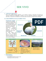 FICHA Características de Los Seres Vivos