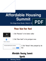 Dix Edge Study Affordable Housing Presentation