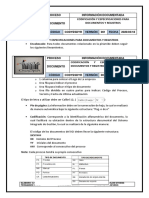 Ejemplo de Codificación y Especificaciones para Documentos y Registros