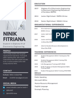 Ninik Fitriana: Student in Diploma IV of Electronics Engineering