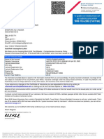 Sub:Risk Assumption Letter: Insured Vehicles Details