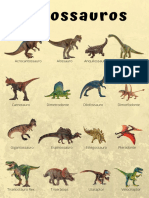 Cartaz Com Dinossauros