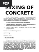 Mixing of Concrete