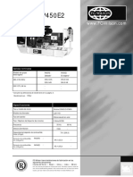 Especificaciones técnicas del grupo electrógeno Perkins P400P2 / P450E2 de 50Hz