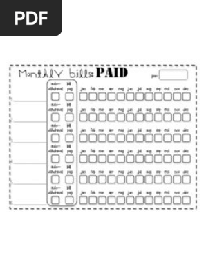 Monthly Bills