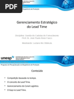 Gerenciamento Estratégico de Lead Time