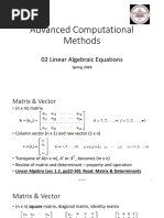 02-1 Linear Algebraic Equations