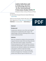 Postoperative Infection and Mortality Following Elective Surgery in The International Surgical Outcomes Study (ISOS)