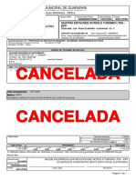 NFS-e cancelada de hotel com detalhes de hospedagem